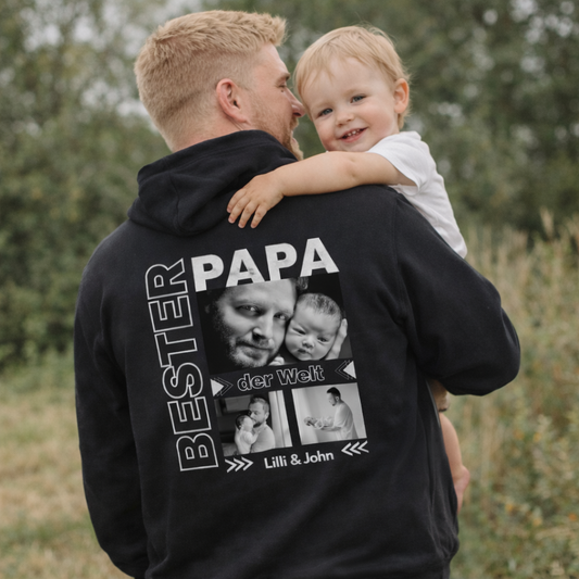 Best Papa der Welt– Personalized Photo Hoodie