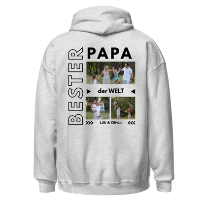 Best Papa der Welt – Personalized Photo Hoodie